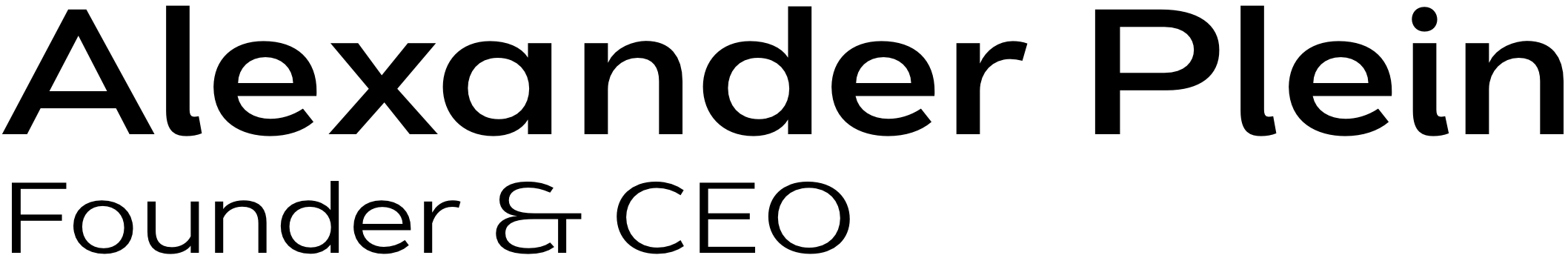 alexander plein founder & ceo 30082025